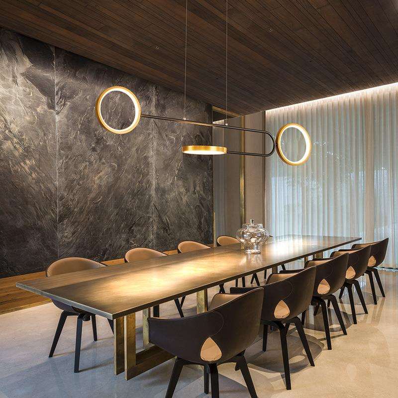 餐厅吊灯轻奢北欧灯具 简约现代led大气餐桌饭厅家用创意餐厅灯