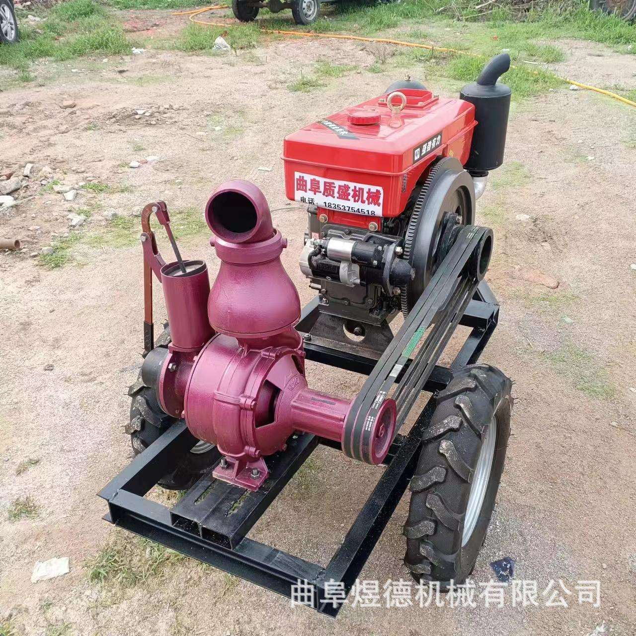 全自动拖车式柴油泵车移动自吸抽水机设备防汛应急排污泵