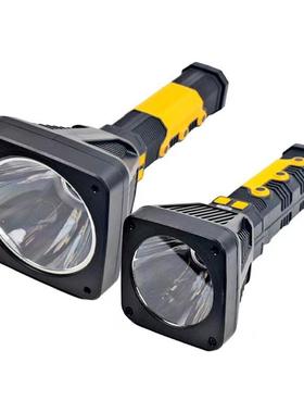 新款户外强光大光杯多功能带氛围RGB彩灯超长续航远射充电手电筒