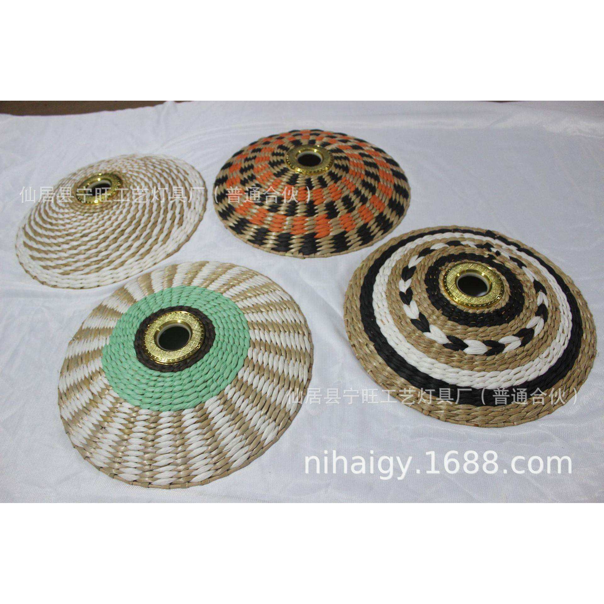 跨境新款纸编灯罩E27吊灯灯罩纸灯罩草编灯罩酒店餐厅吊灯,电子元器件市场,集成电路（IC）,淘宝优惠券,粉丝福利购,淘宝优惠卷