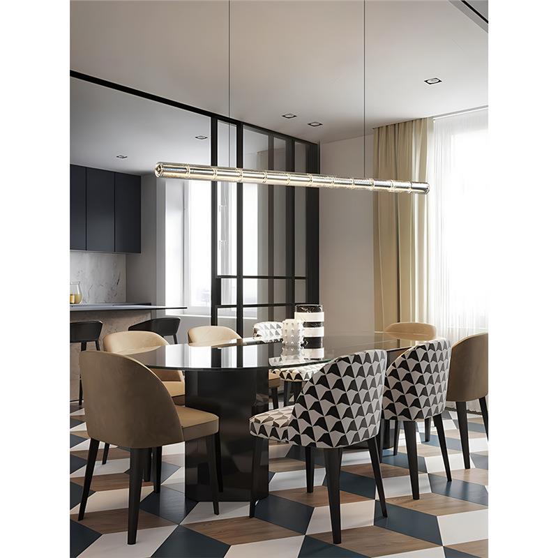 意大利flos长条餐厅水晶吊灯设计师极简书房茶室吧台感应玻璃吊灯