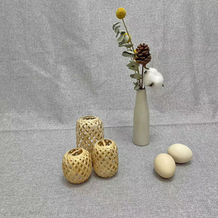 手作竹编迷你灯笼可做车载香包挂件居家摆件古风精品宫廷式小灯笼