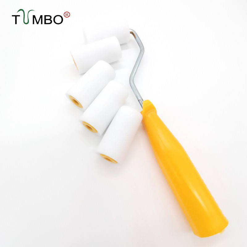 工厂直销TUMBO跨境2寸直径2.5cm油性海绵滚刷补漆修边绘画无刷痕