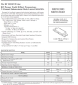 MRF9120 大功率功率放大器 高频管射频微波功放管 880MHZ 120W