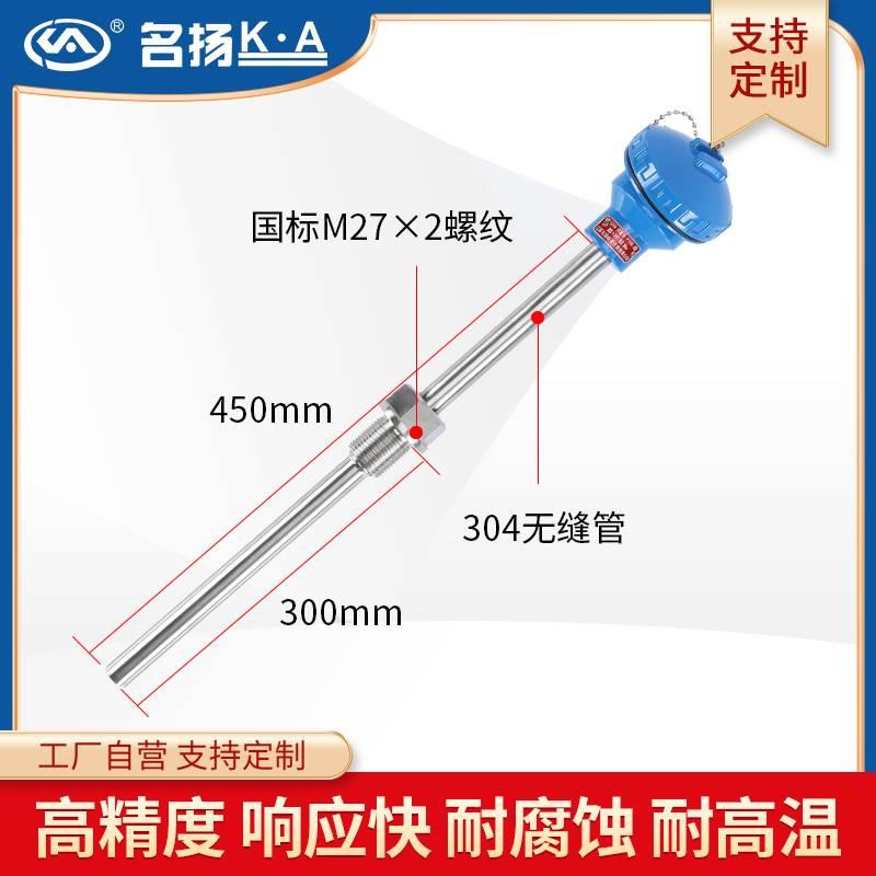 名扬智能温度变送器PT1000热电阻高温铠装热电偶WZPB-230测温探头