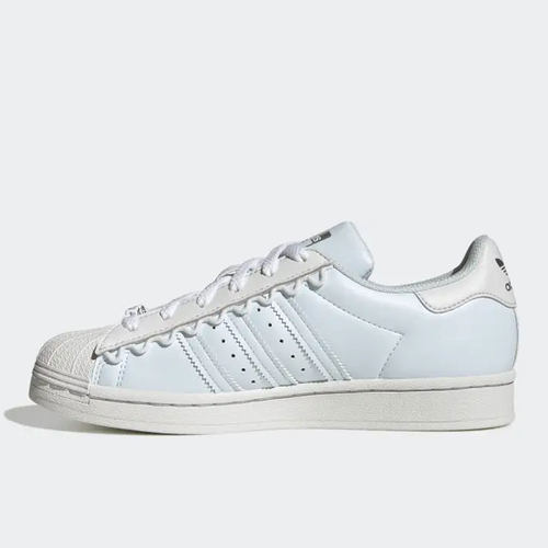 adidas originals Superstar舒适耐磨休闲板鞋女款浅蓝HP7827[WF]