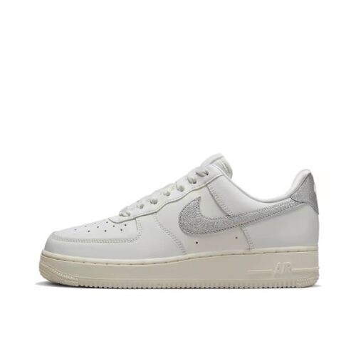 Nike Air Force 1 silver swoosh低帮板鞋女款白银DQ7569-100[WF]