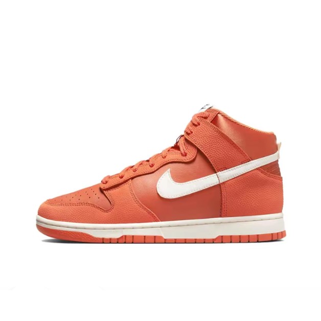 Nike Dunk HighEMB皮革防滑耐磨高帮板鞋男款橙色DH8008-800[WF]