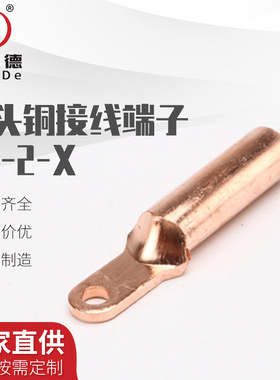 小头铜鼻断路器窄头接线端子DT35/50/70/95/120/150/185/240平方