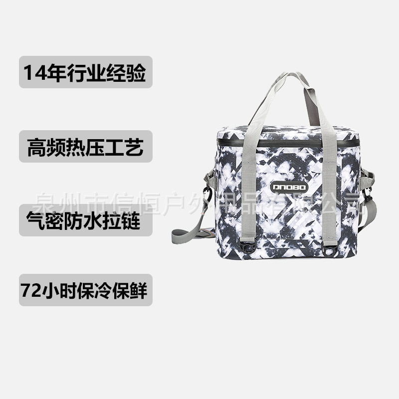 跨境亚马逊户外野营野餐冰包 手提便捷防水TPU保温包无线车载冰箱