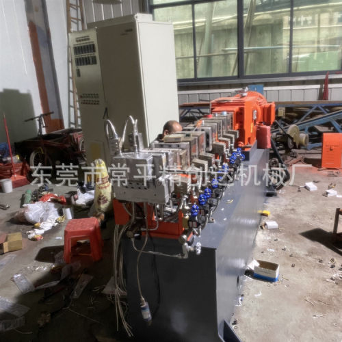 厂家直销JCD-20双螺杆水冷拉条塑料造粒机 实验型挤出机