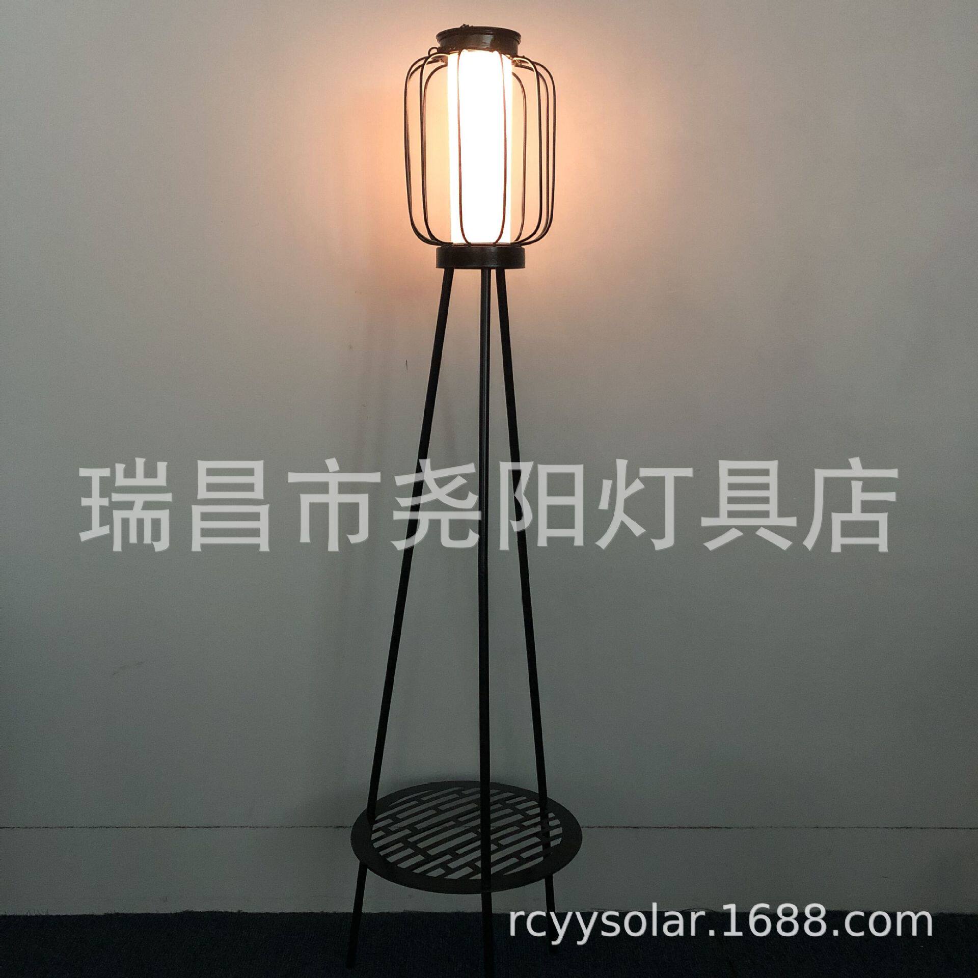 太阳能铁艺灯笼花架多功能庭院灯户外别墅花园草坪装饰灯厂家供应