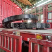 强胜机械生产烘干机大小齿轮轮带托轮挡轮等成套配件