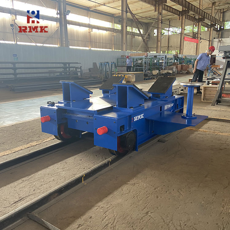 可升降轨道过跨车 25吨KPX蓄电池牵引搬运车 轨道电动平板车