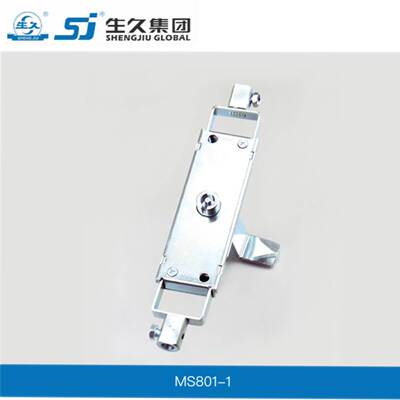 生久柜锁MS801-1GGD柜门锁 GGD电柜门天地连杆门锁 S形一字锁芯