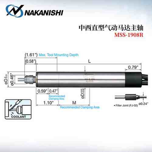 日本NSK中西NAKANISHI高马达主轴MSS-1902R 1908R 1930R 2002R/A