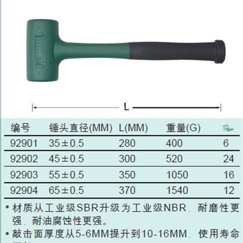 SATA工具 防震橡皮锤 92901 92902 92903 92904