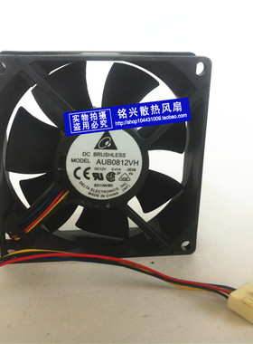 台达 DELTA 8025 8CM 0.41A PWM自动控速CPU散热器风扇AUB0812VH