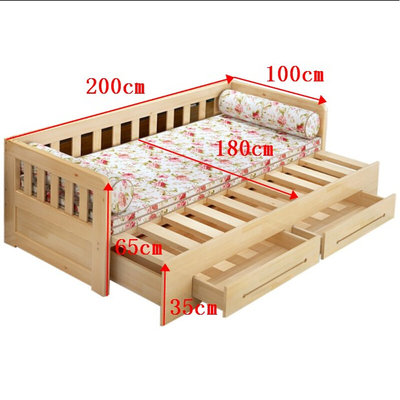 实木沙发床客厅可折叠多功能坐卧两用单人1.2m小户型1.5双人1.8i.