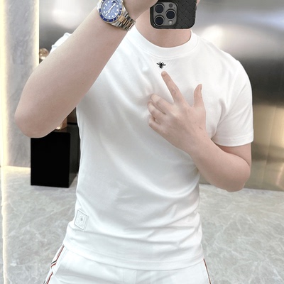 男士白色百搭夏季简约欧货