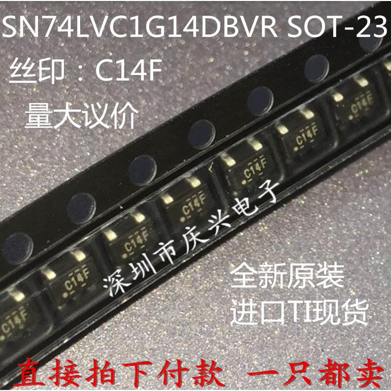 原装正品 SN74LVC1G14DBVR  SOT23-5 单路施密特触发 非门 反相器