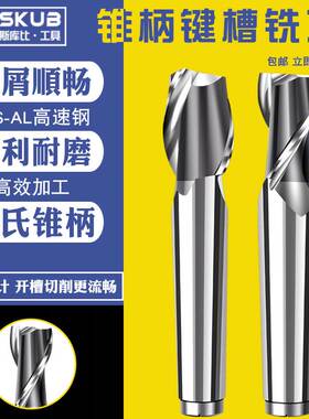 西南大厂锥柄键槽两刃铣刀 锥键槽 键槽铣刀14-50mm高速钢HSS-AL