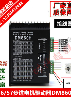 86\110两相步进电机配套驱动控制器 替代雷赛DM860h MA860H雕刻机