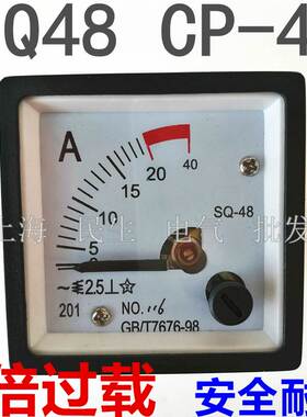 迅尔高精度过载型仪表指针表头SQ-48 CP-48 外形48X48mm A级品质
