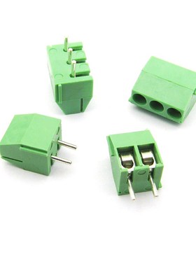 绿色接线端子KF350 2P/3P/4P/6P间距3.5MM可拼接螺钉式接线柱插件