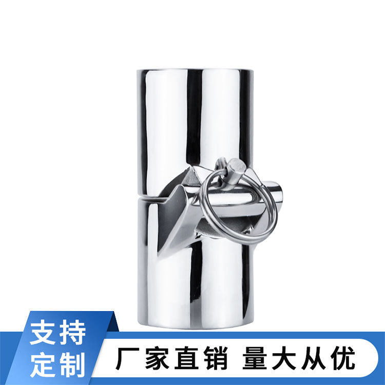 船用活节管子接头 游艇遮阳棚管子配件 316不锈钢活接管子接头