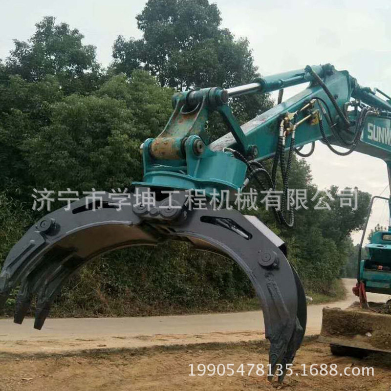 厂价直销单油缸夹木器 液压旋转夹 挖机属具