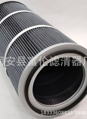 除尘滤芯937862Q覆膜抛丸机喷塑碳黑防静电阻燃纳米纤维快拆滤筒