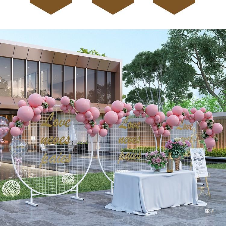 圆形立式网格展示架婚庆饰品促销展会幼儿园作品商超货架照片挂架