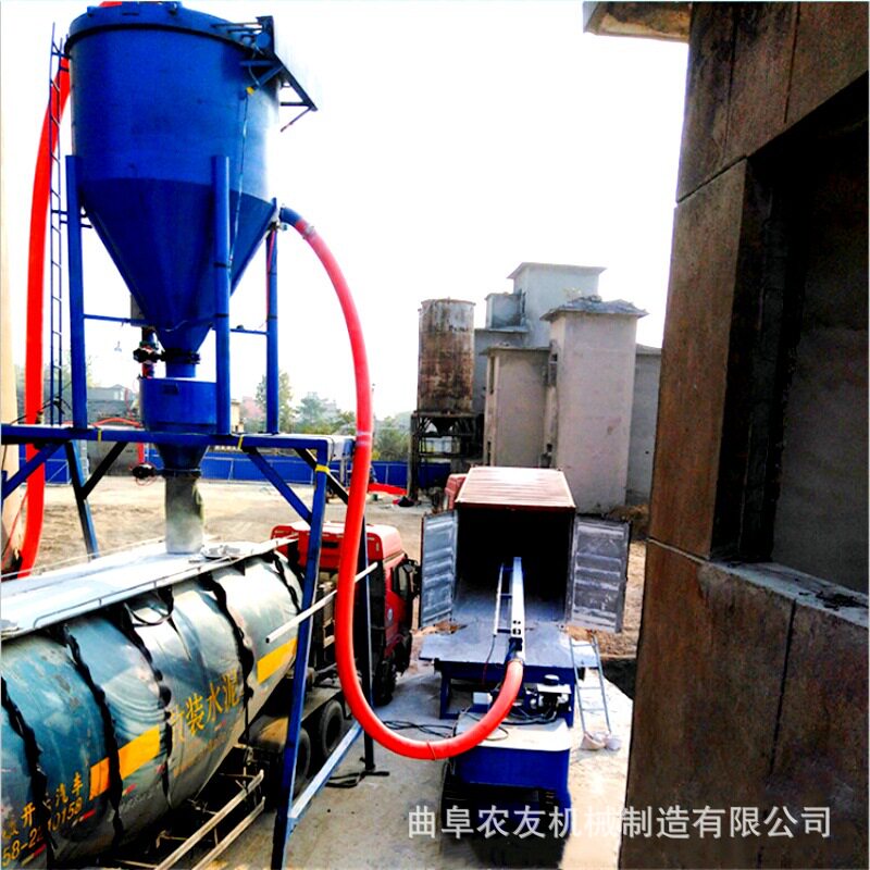 粉煤灰装车气力输送机 自吸真空上料机 农友水泥粉料清库吸灰机