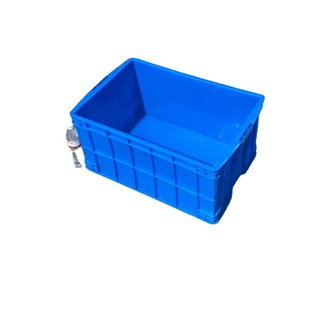 可带盖塑料周转箱 575-300 箱养鱼龟塑胶盒工业中转筐大号 长方形