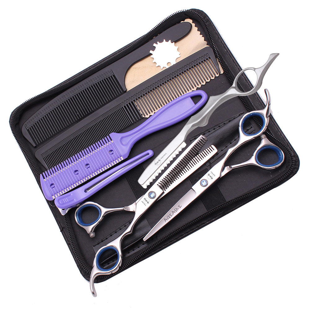 阿恰比双面牙剪打薄量7%-10%理发平剪刘海剪刀美发剪子套装工具