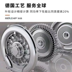 瑞晶高压离心式叶轮配件旋涡气泵风泵叶片铝合金风轮风叶