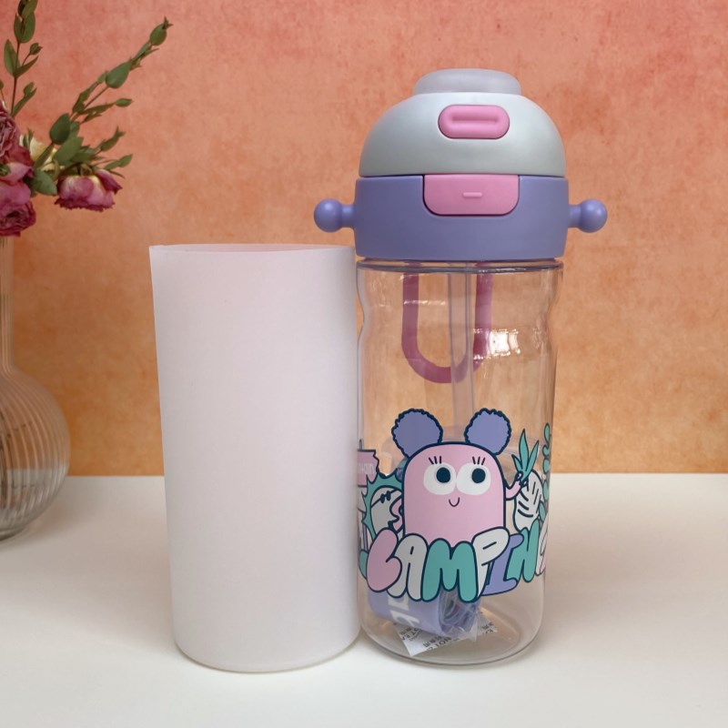 硅胶杯套ababycare保温杯垫600ml防摔透明学生水壶水杯防烫保护套