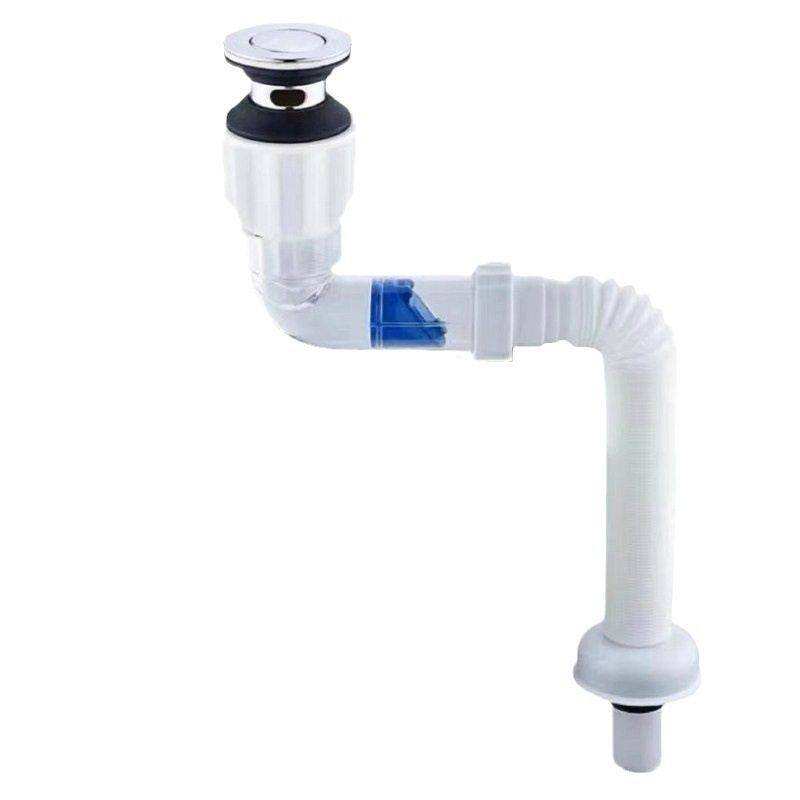 浴室白色横排下水器面盆下水管套装卫生间延伸防臭排水管防溢水,家装主材,水槽下水器,淘宝优惠券,粉丝福利购,淘宝优惠卷