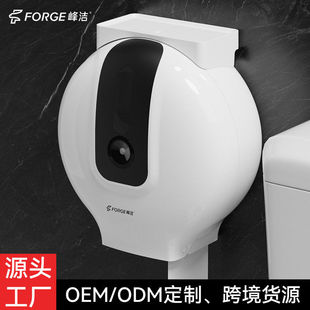 卫生间大卷纸巾盒厕所免打孔壁挂式大盘纸盒置物架纸巾架工厂