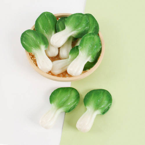 PVC仿真青菜微缩食玩上海青DIY手工制作蔬菜模型家居厨房摄影道具