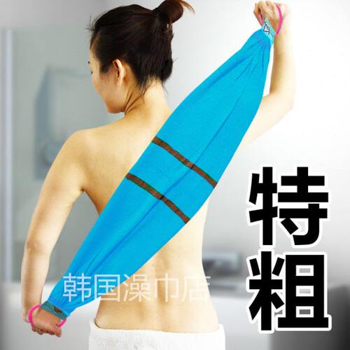 背巾拉搓澡巾去强力布洗澡神器搓背擦泥巾背双面砂下灰粗条特长条