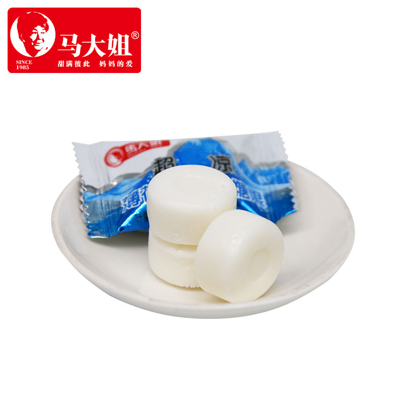 马大姐糖果超凉薄荷味硬糖500克小糖果休闲零食口含糖清凉爽口