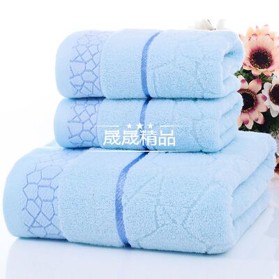 3pcs Cotton towel bath towel face towels washcloths suit毛巾