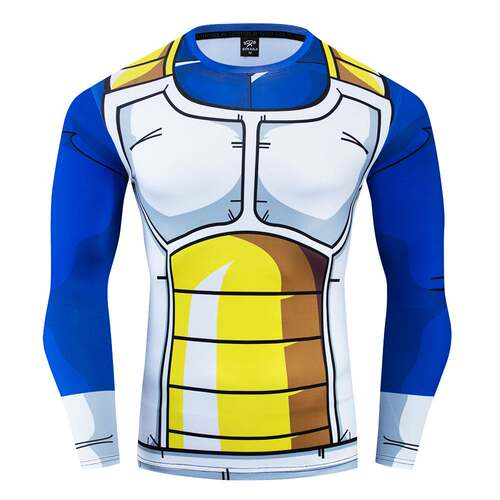 Anime Dragon Ball 3DPrint Short Sleeve动漫龙珠3D印花圆领短袖