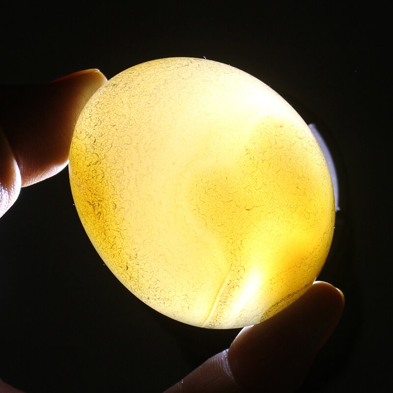 水玉冰魄天然白玛瑙原石把玩原皮原矿马达加斯加籽玛瑙白皮黄橙皮