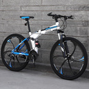 免安装 新品 折叠自行车青少年超轻便便携式 26寸可折叠中大童山地车