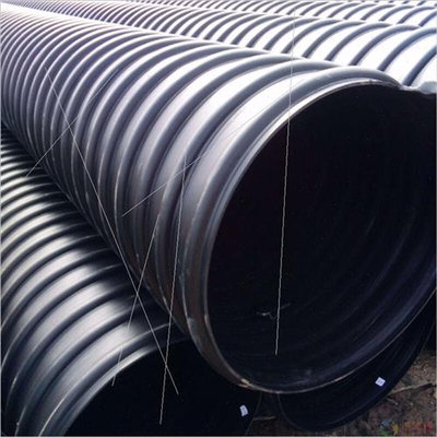 定制新品新品HDPE钢带增强ov缠绕波纹管钢丝管过路管承压下水道管
