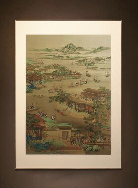 《十二月令d》 新中式客厅装饰画卧室沙发背景墙挂画定制铜版画