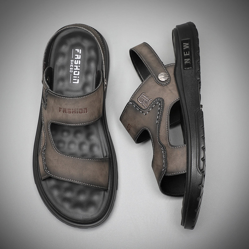 凉鞋男款夏季外穿开车两穿运w动防滑防臭软底耐磨学生沙滩男士拖,流行男鞋,休闲凉鞋,淘宝优惠券,粉丝福利购,淘宝优惠卷